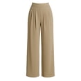 thumbnail image 6 of Soft High Waist Pull On Wide Leg Stretch Pants for Women Over 50, 6 of 8
