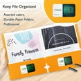 thumbnail image 5 of BAZIC 2 Pockets Paper Folder Portfolio, Letter Size Folders Holder, Asoorted color 10-Pack, 5 of 8
