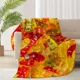thumbnail image 3 of Manta de comida gourmet de pizza, suave y esponjosa, cálida, de franela de felpa, personalizada, para cama, colcha, para el hogar, viajes, camping, 3 of 5