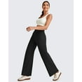 thumbnail image 3 of G4Free 25.5''/27.5''/29.5'' Wide Leg Pants for Women 7/8 Length Yoga Dress Pants High Waist Stretch with Pockets Casual Work, 3 of 7