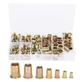 thumbnail image 4 of Rivet Nut Set,140pcs Zinc Plated Carbon Fastener Nut Galvanized Rivet Nut Tailored for Perfection, 4 of 8
