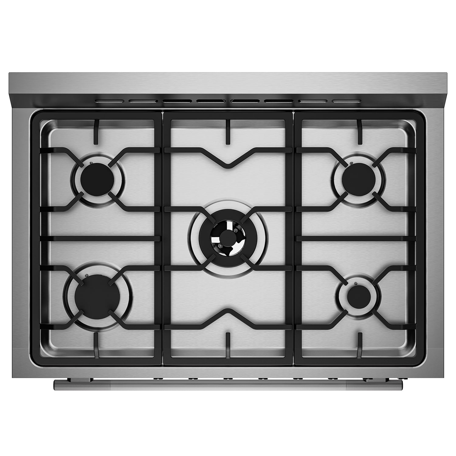 Empava 36-inch 4.3 cu. ft Slide-In Freestanding Single Oven Gas Range with 5 Sealed Burner Cooktop in Stainless Steel