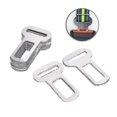 thumbnail image 2 of 10pcs Universal Pet Car Seat Belt Buckle Car Alarm Eliminator Clip Safety Plug, 2 of 5