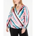 thumbnail image 1 of Concepts Internationaux Blouse Arc-en-Ciel Rayée 3X, 1 of 1