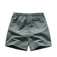 thumbnail image 3 of Men's Elastic Breathable Quick Drying Three Quarter Shorts, Solid Color, Side Stitching, Nylon and Spandex, for Sports and Daily Use, 3 of 3