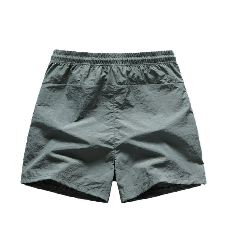 Men's Elastic Breathable Quick Drying Three Quarter Shorts, Solid