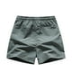 thumbnail image 4 of Pantalones cortos deportivos europeos de color liso con costuras laterales para hombre - Elásticos, transpirables y de secado rápido, 3/4 de largo, 4 of 4