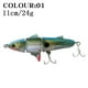 thumbnail image 4 of Señuelo de pesca con lápiz biónico Topwater 11cm 24g Cebo duro artificial (01) Likrtyny Para estrenar, 4 of 7