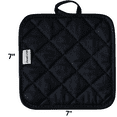 thumbnail image 5 of Kitchen Oven Mitt Pot Holder Set - Black - Cotton Linens Oven Mitt Pot Holders 3pc Set by Osnell USA, 5 of 7