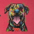 thumbnail image 2 of My Favorite Breed is The One In Need | Colorful Labrador Dog | Dean Russo Art Animal Lover Tri-Blend Racerback Sleeveless Top, Vintage Red, M, 2 of 5