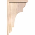 thumbnail image 3 of 7 1/2"W x 12"D x 20"H New Brighton Smooth Corbel w/Backplate, Douglas Fir, 3 of 9