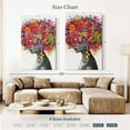thumbnail image 4 of Elephant Stock Afro Hair Pop Wall Art - Vertical Canvas Wall Art - Living Room Wall Decor - People Canvas - White And Gray Decor - 34" x 51", 4 of 8
