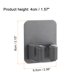 thumbnail image 2 of Soporte de Pared para Fregona y Escoba 2 Piezas Acero Inoxidable 304 Autoadhesivo con Tornillos Adecuado para Baño Cuarto de Lavado Gris Oscuro, 2 of 5