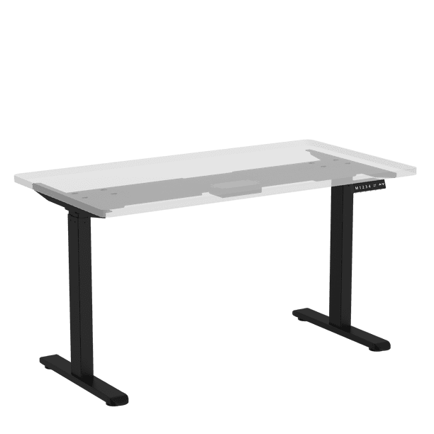 KUIKUI Electric Stand up Desk Frame Height Adjustable Table Legs Sit Stand Desk Frame Up to