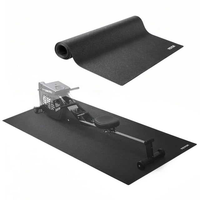 VEVOR Tapis Roulant pour Sol 0,16 Pouces Épais 36"x79 Pouces Équipement d'Exercice