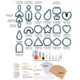 thumbnail image 2 of 142 PCS DIY Polymer Clay Cutters Set  24 Style Clay Cutters for Polymer Clay Jewelry  Plastic Clay Earring Cutters with Earring Cards  Earring Hooks for Polymer Clay Jewelry Making, 2 of 10