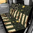 thumbnail image 2 of POLERO Camouflage American Flag Pattern Car Back Seat Cover for Women, 2 Pcs Rear Bench Seat Cover Non-Slip Durable Car Rear Seat Protectors, 2 of 7