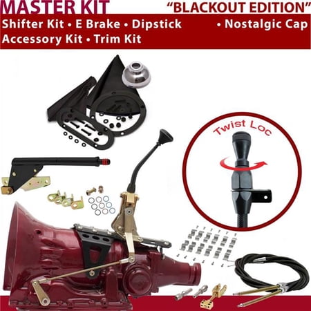 American Shifter FMX Shifter Kit 8 in. E Brake Cable Clamp Trim Kit Dipstick for D5A50