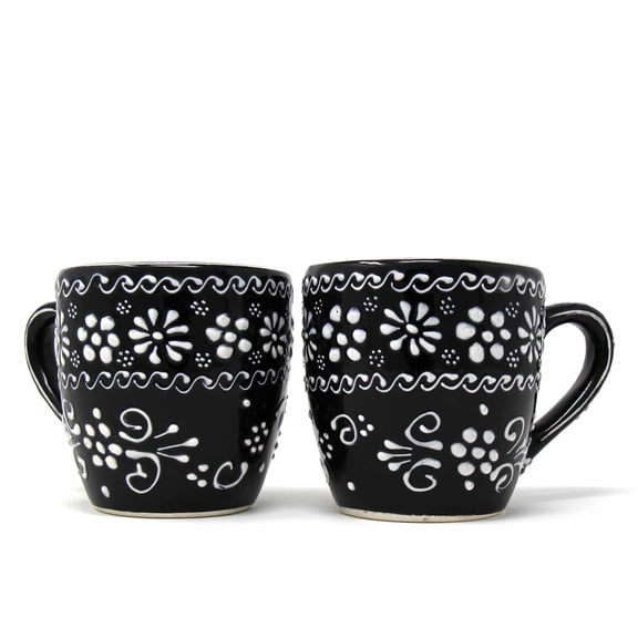 Encantada Handmade Pottery Set of Two Mugs Ink