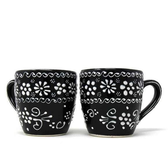 Encantada Handmade Pottery Set of Two Mugs Ink