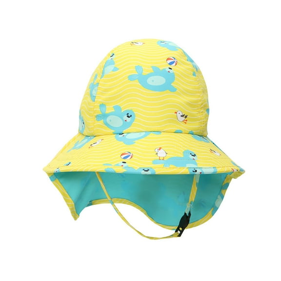 ZOOCCHINI Baby-Toddler Cape Sun Hat - Sydney the Seal