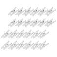 thumbnail image 2 of 100pcs Plastic Clips Mini Clothespins Spring Clothing Hangers Photo Clips for Home, 2 of 6