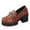 Red, variant on Women's Casual Shoes Breathable Leather On Loafers Non Heel Ideal for Comfort Walking and Everyday Style