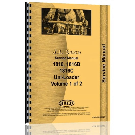 Case 1816 Uniloader Service Manual
