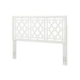 thumbnail image 5 of Comfort Pointe Thomas Chippendale White Wood Headboard - King, 5 of 5