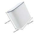thumbnail image 2 of BRIGHTFUFU plastic garbage can Plastic White Versatile 1Pack, 2 of 8