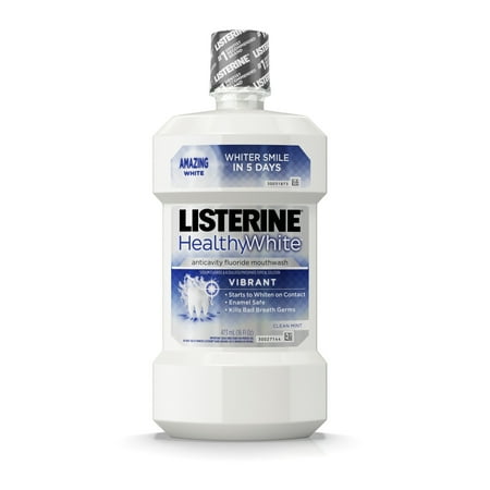 Listerine Healthy White Vibrant Multi-Action Mouthwash, 16 fl. oz