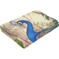 thumbnail image 6 of Peacock Throw Blanket Peacock Forest Plant Luxury Cozy Plush Soft Blanket for Bed, Couch, Sofa, Dorm, Home Decor Queen Size 60"X50", 6 of 6