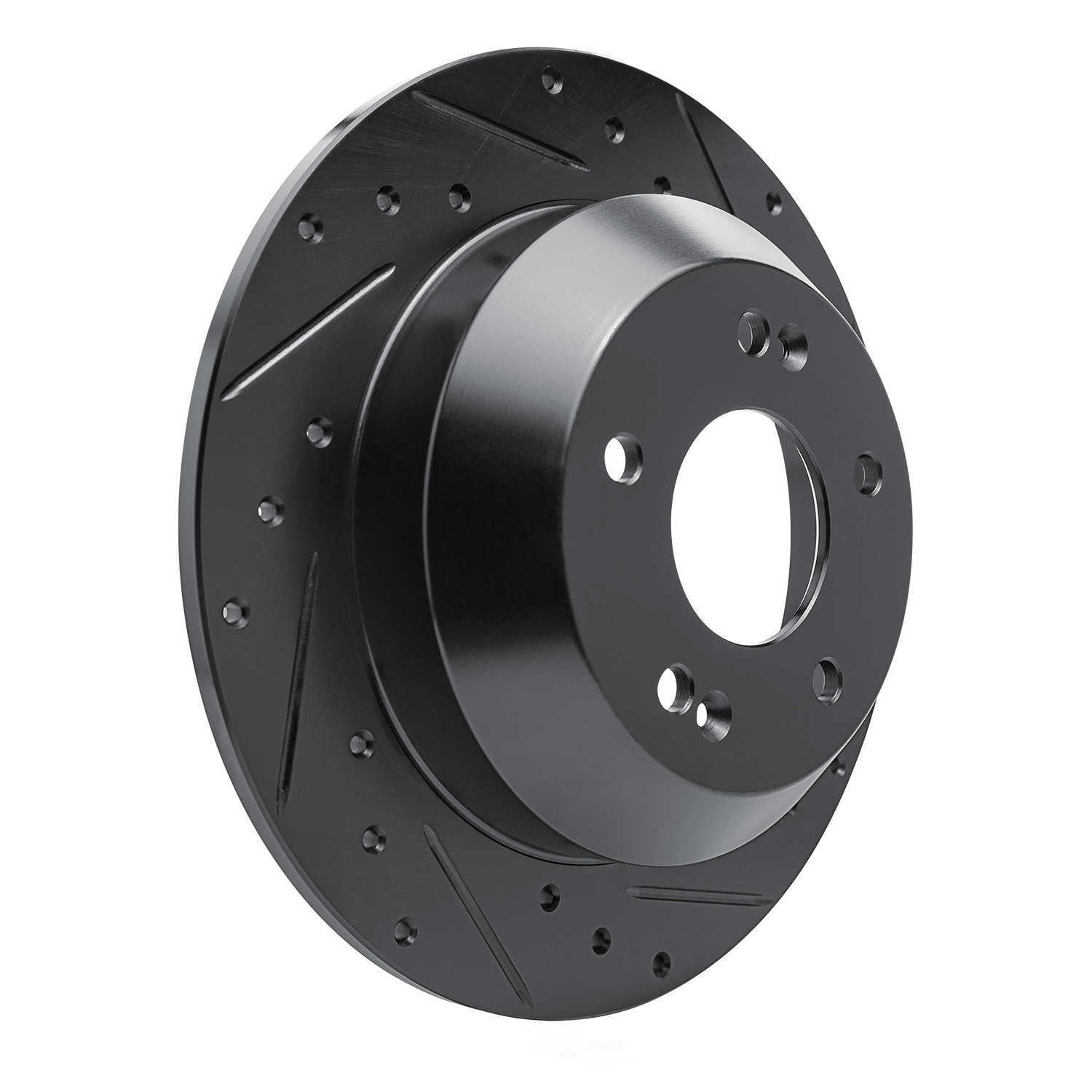 Dynamic Friction Company 633-21029R DFC Brake Rotor - Drilled And Slotted - Black