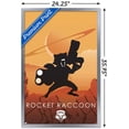 thumbnail image 3 of Marvel Heroic Silhouette - Rocket Raccoon Wall Poster, 22.375" x 34", Framed, 3 of 3