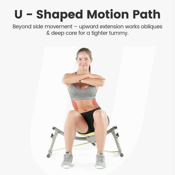 Wonder Core Sway N Fit Hip Thrust & Ab Machine with Sway Motion, Multipurpose Glute Trainer for Butt Lifting, Waist Toning & Home Fitness