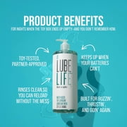LUBELIFE Toy-Safe Water-Based Lubricant, Non-Staining Easy Rinse Intimate Lubricant For Sex, 32 fl oz