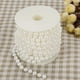 thumbnail image 2 of 10 m/rollo de perlas de alambre de molienda, guirnalda de cuentas, decoración de boda DIY, 8mm (blanco), 2 of 8