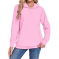 thumbnail image 3 of TARAINYA Women Oversized Crewneck Hoodies Long Sleeve Pullover Sweatshirt with Pockets, 3 of 9