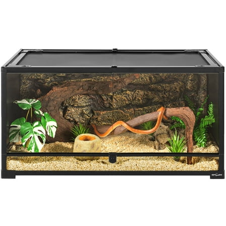 REPTIZOO 40 Gallon Reptile Terrarium with Swing Doors-36" x 18" x 18"