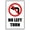 Warning Sign 2, variant on No Left Turn Sign - 8"x12" Vintage Metal Warning Sign, Traffic Rule Decor for Home Farm Bar Coffee Shop Club Street Road Intersection