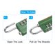 thumbnail image 5 of Candado de combinación de 4 dígitos Uxcell con cable de seguridad 1 juego candado de exterior cadena verde 6.5 pies, 5 of 7