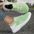 thumbnail image 6 of gzxflxpge Comfort Orthopedic Shoes for Women Fashion Non sllip Arch Support Walking Tennis Shoes Lightweight Breathable Lace-up Sneakers Green 8（CN-40）, 6 of 7