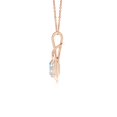 thumbnail image 2 of ANGARA Lab Grown Diamond Infinity Knot Pendant for Women in 14K Rose Gold (Size-7.3x5.2mm| Color-F-G| Clarity-VS) | April Birthstone, Anniversary, Jewelry Gift for Women | Lab-Grown Diamond Necklace, 2 of 7