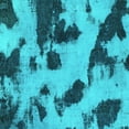 thumbnail image 1 of Ahgly Company Indoor Square Abstract Turquoise Blue Modern Area Rugs, 4' Square, 1 of 4