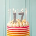 thumbnail image 3 of Talking Tables - Paquete de 16 velas de cumpleaños blancas y plateadas con soportes | Largo y alto 4 pulgadas | Decoración de pasteles para cumpleaños, boda, aniversar, 3 of 7