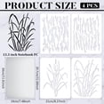 thumbnail image 2 of 4 Pcs Bark Camouflage Stencil 11.7x8.3 inch Camouflage Grass Bark Pattern Stencils Plastic Wall Camo Stencil Kit Reusable DIY Art and Craft Stencils, 2 of 7