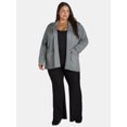 thumbnail image 4 of Terra & Sky Women's Plus Sweater Blazer, Lightweight, Sizes 0X-5X, 4 of 5