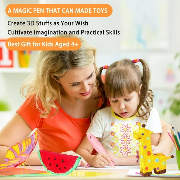 3d Pen pour enfants adultes Contrôle de vitesse, stylo de dessin  intelligent Cool Crafts Cadeaux pour Teenagea.c