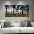 thumbnail image 6 of HFDF Nature Landscape Sunrise Tree Canvas Wall Art Wall Decoration for Living Room Forest Picture Artwork Painting Prints of Trees for Bedroom and Home Décor 10x8inch Framed, 6 of 6