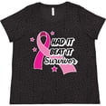 thumbnail image 3 of Inktastic Breast Cancer Awareness Had It Beat It Survivor Women's Plus Size T-Shirt, 3 of 5